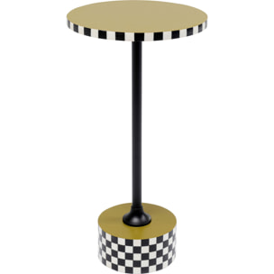 Table d'appoint Domero Checkers 25cm verte Kare Design