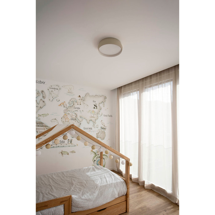 SHOKU 350 Lampe applique/plafonnier gris/blanc