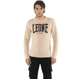 Camiseta de hombre Leone Basic de algodón de manga larga