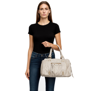 Borsa a spalla da donna - Modello Clara - Vera pelle - 41.0 x 28.0 x 13.0 cm