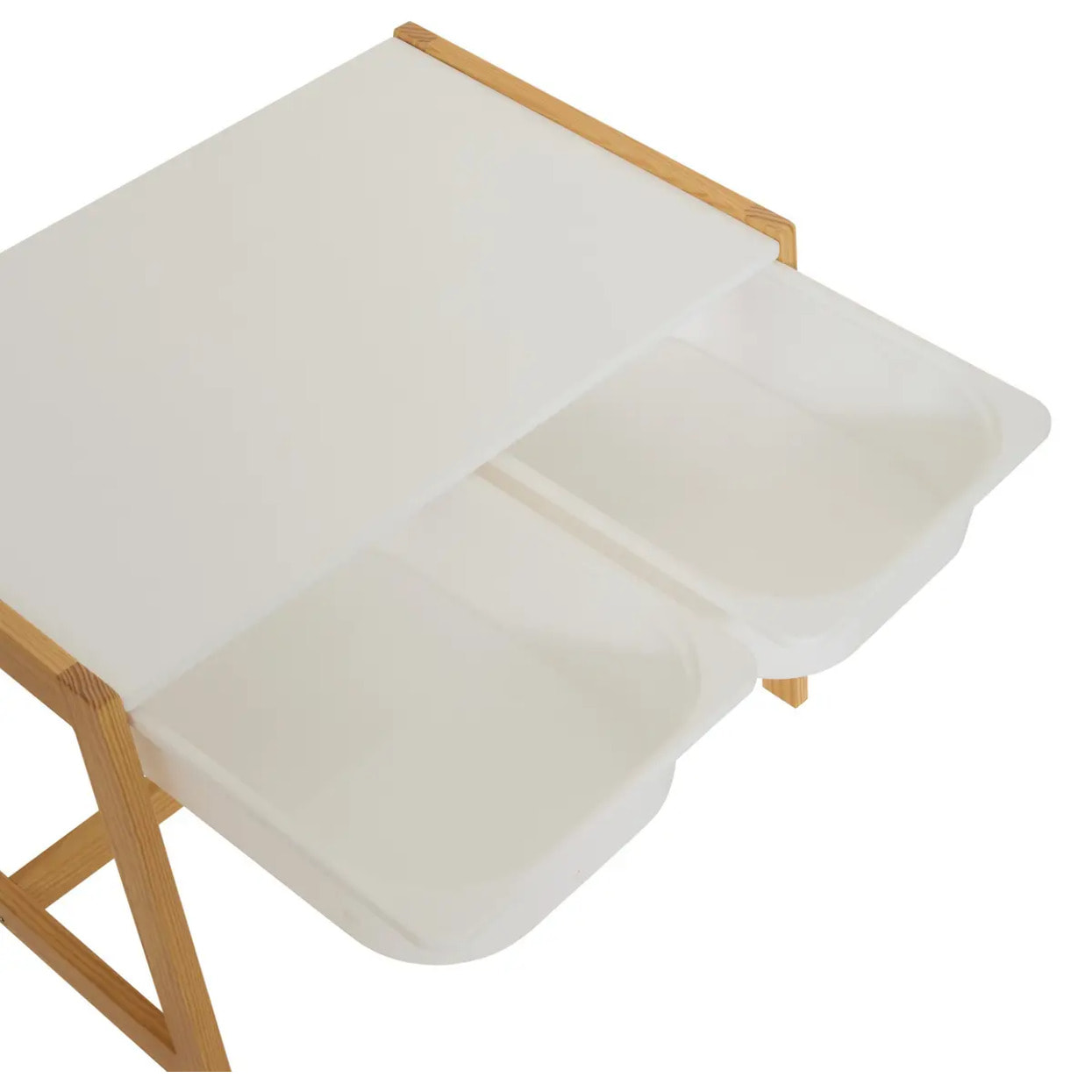 Bureau enfant Bako 2 chaises 2 tiroirs blanc
