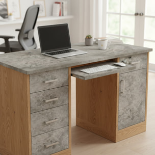 Vinyle adhésif protecteur - Effet béton ciré - 200 x 60 cm - Autocollants Revêtement Adhésif Cuisine Meubles Salle de bain