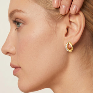 Pendientes Miruc acabado oro amarillo 18k