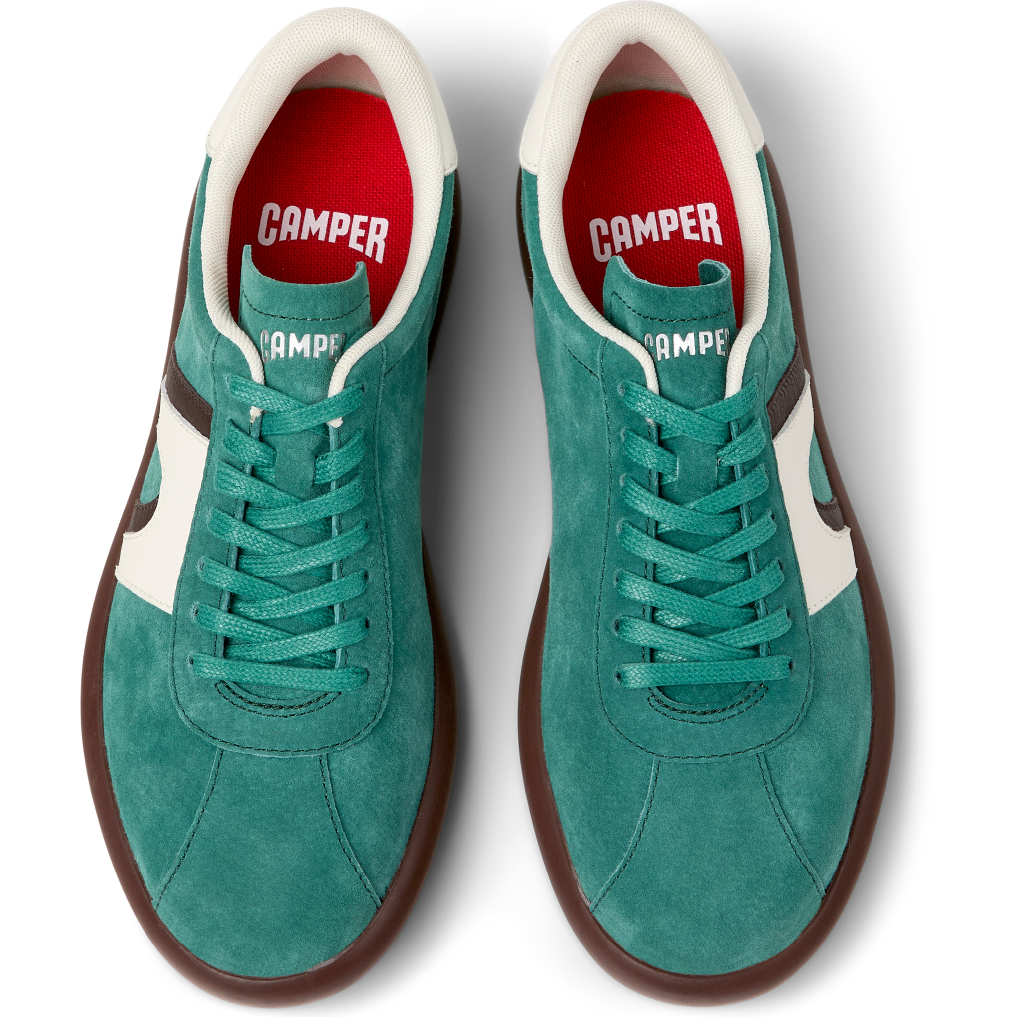 Sneakers - CAMPER Pelotas Soller - Verde - Pelle nabuk