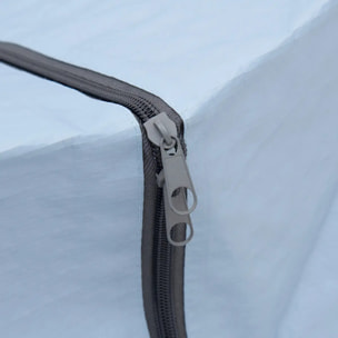 Sac de course avec fermeture zip 99L bleu