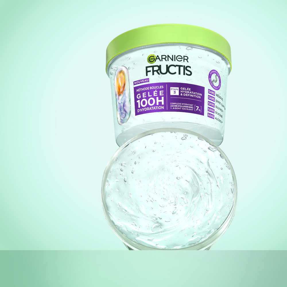 Garnier Fructis Méthode Boucles Gelée Hydratation et Définition à l'acide hyaluronique et agent gainant 370ml