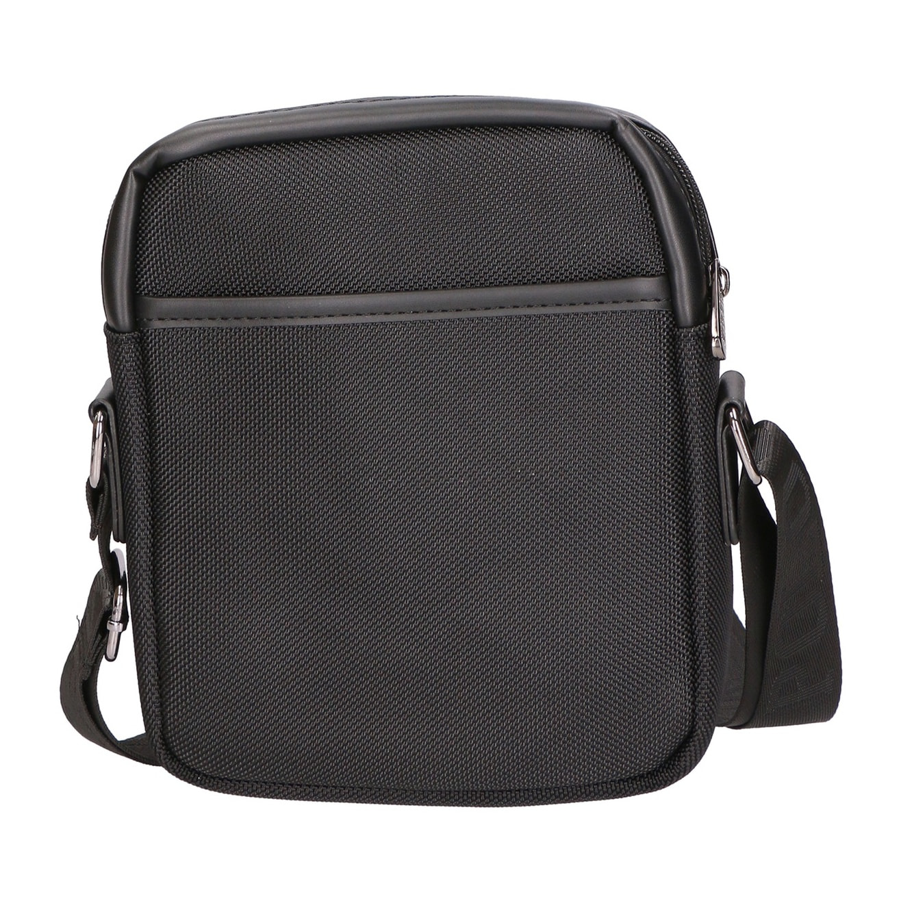 Borsa a tracolla uomo - Modello False - Pelle vegana e nylon - 18.0 x 21.0 x 4.0 cm
