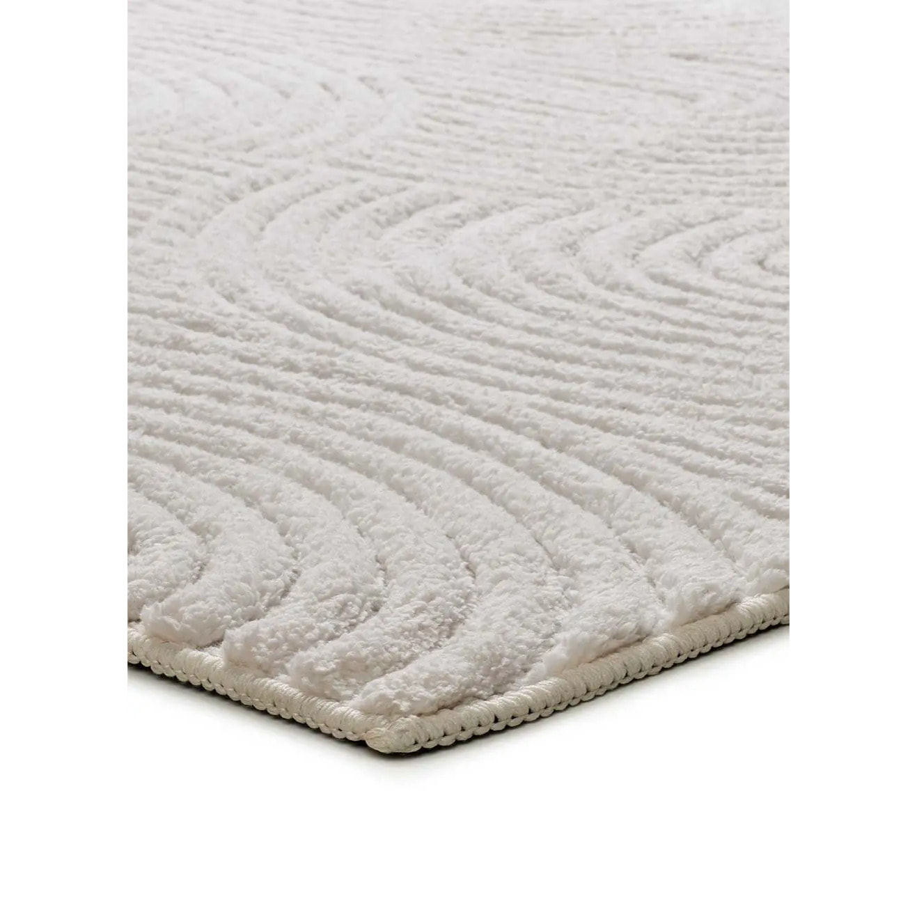 Alfombra lavable con relieve en color blanco Estilo, varias medidas disponibles