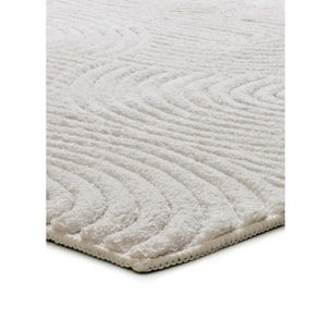 Alfombra lavable con relieve en color blanco Estilo, varias medidas disponibles