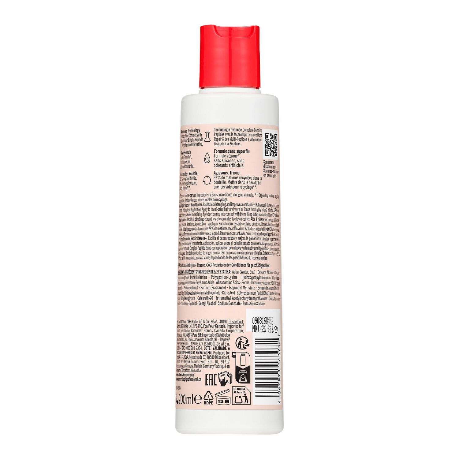 Bc Repair Rescue+ - Baume Réparateur Cheveux 200 ml