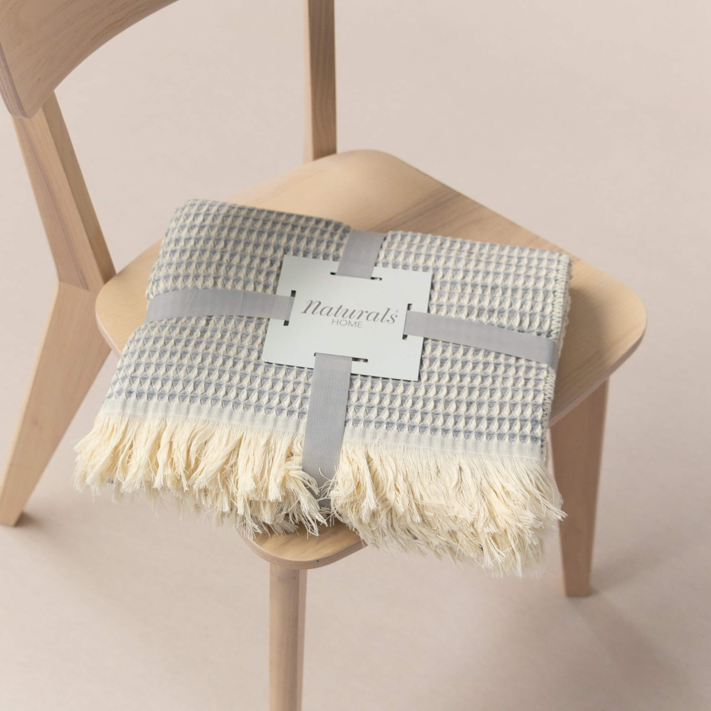 Manta Nido - 90% Algodón - 10% Poliéster - 140x190 cm - Gris