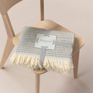 Manta Nido - 90% Algodón - 10% Poliéster - 140x190 cm - Gris