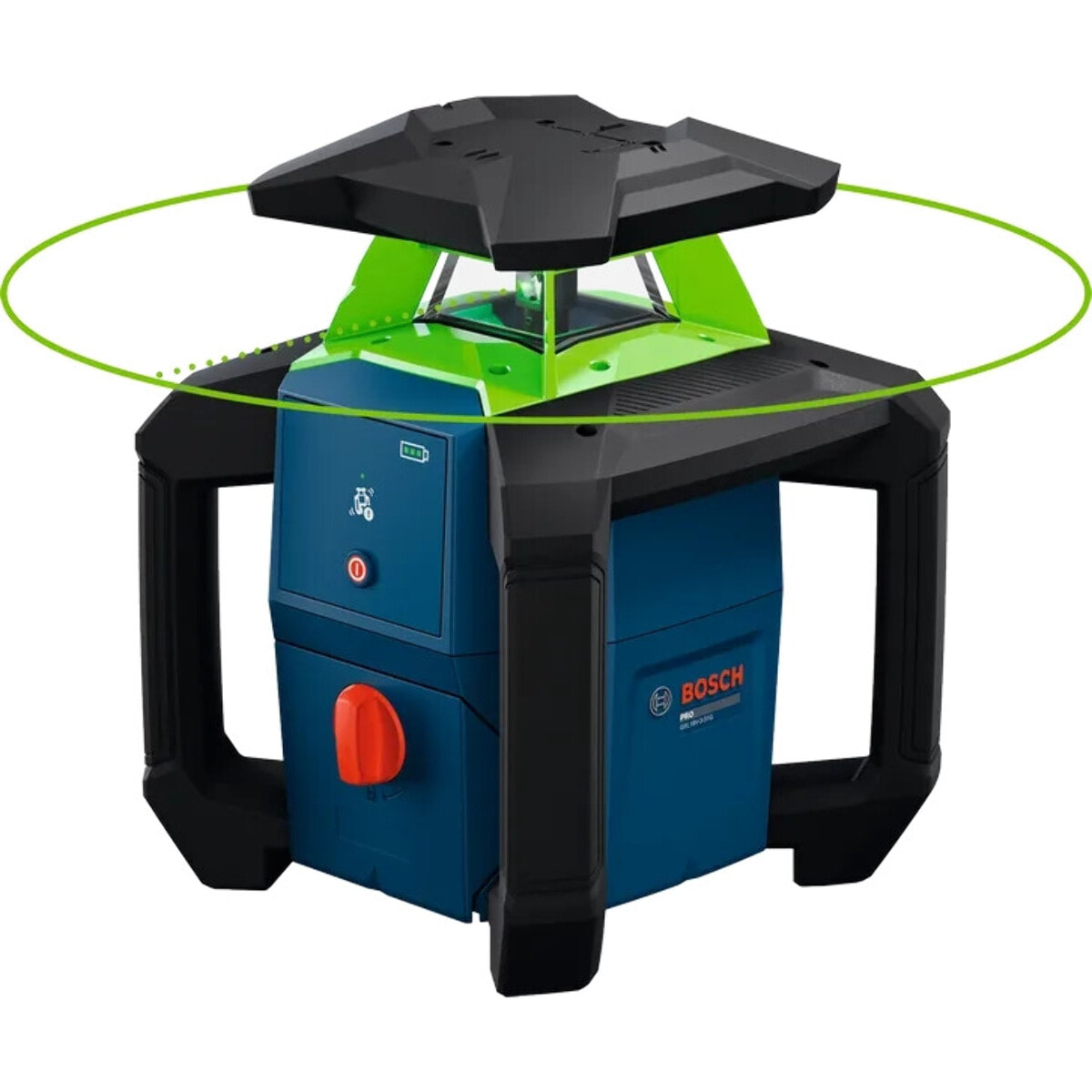 Laser rotatif GRL18V-3-31G - BOSCH - dans L-BOXX 374 avec 2 piles (AA), Support pour récepteur laser LR 6/7 - 0601061G01