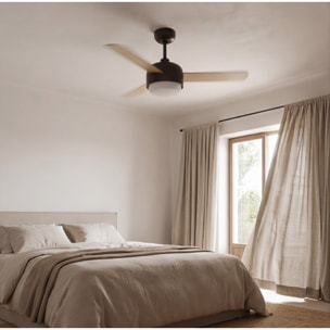 Forlight Ventilador IP20 Klar E27 40W Marrón cobrizo Madera