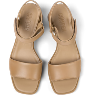 Sandalias - CAMPER Kiara - Marron - Cuero liso
