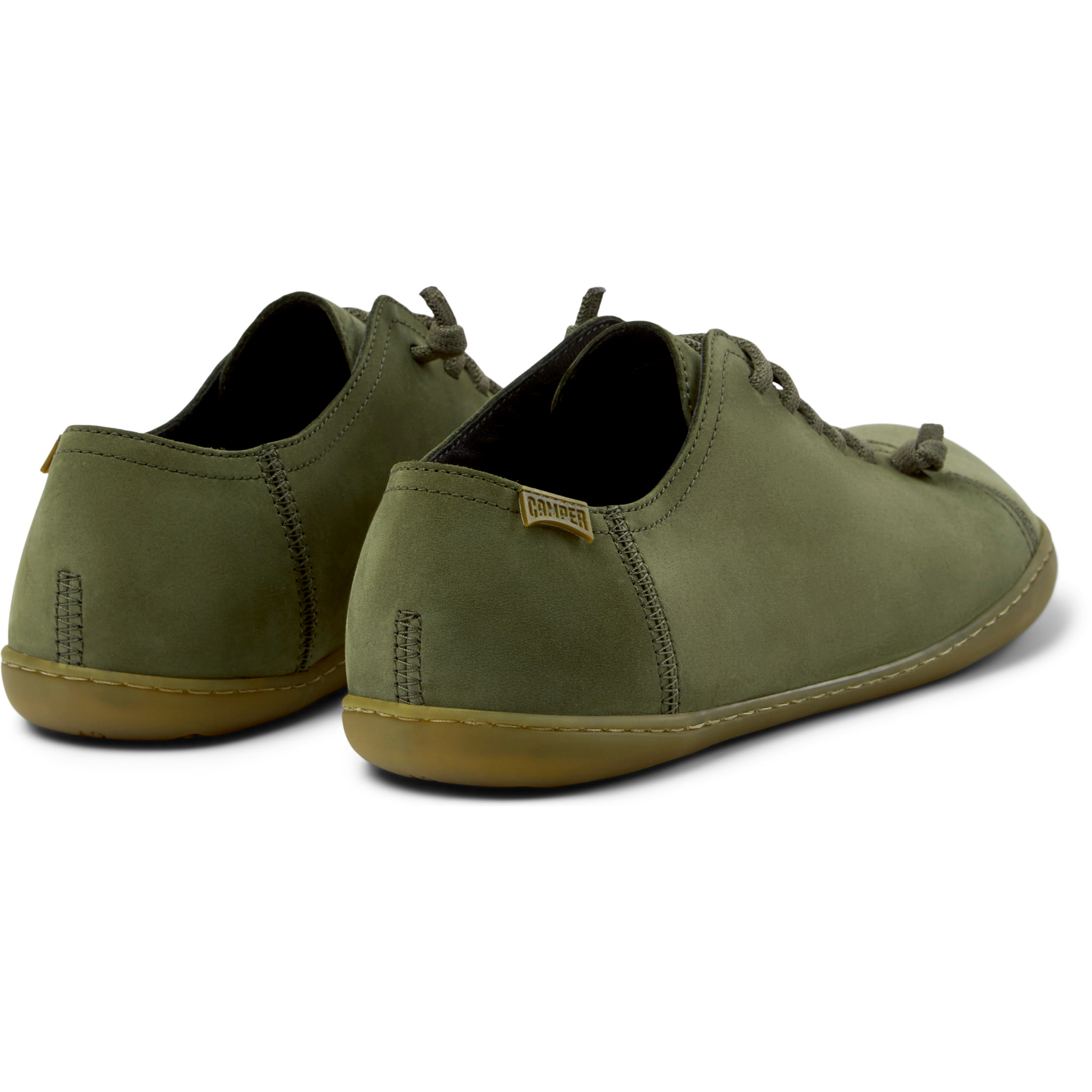 Zapatillas - CAMPER Peu Cami - Verde - Cuero Nubuck