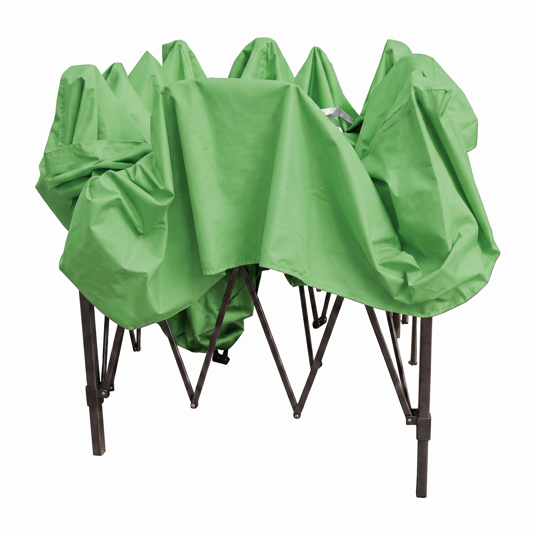 Gazebo richiudibile 3x3 pieghevole a fisarmonica automatico mercato tenda con sacca colore verde