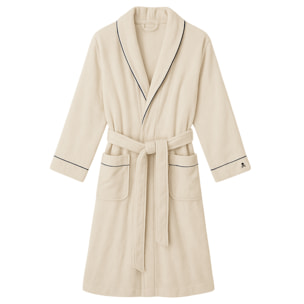 Scalpers Albornoz liso con ribete y detalle bordado beige