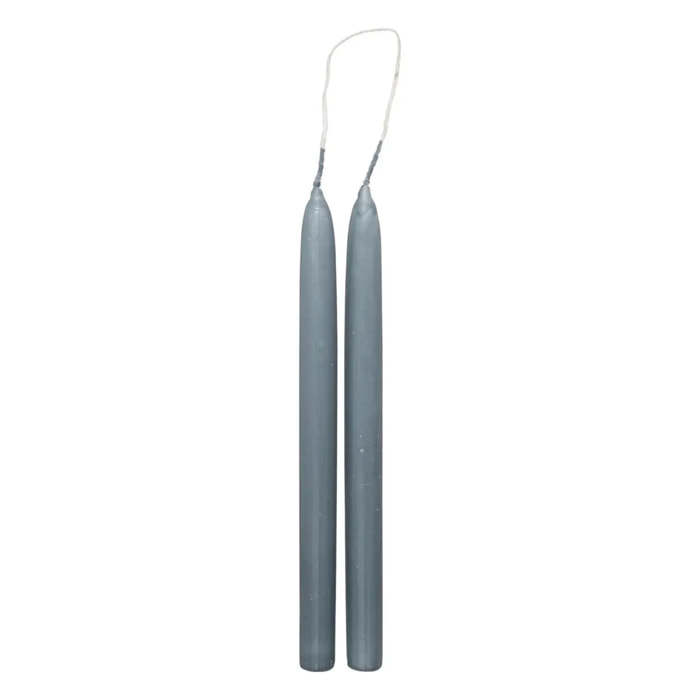 Lot de 2 bougies bâtons "Hugo" en coton H30cm