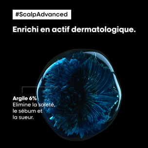 Shampoing Masque 2-en-1 Anti-Gras à l'Argile Purifiant Scalp Advanced 250ml - Serie Expert