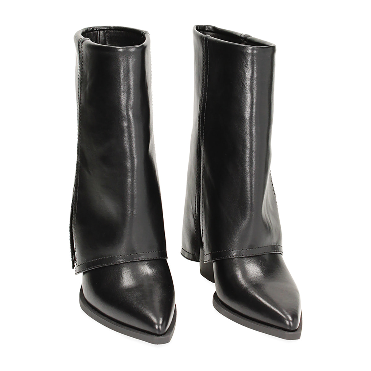 Tronchetti neri, tacco 9,5 cm