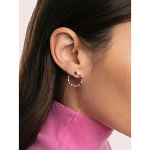 Pendientes Circle Estelar Baño Oro