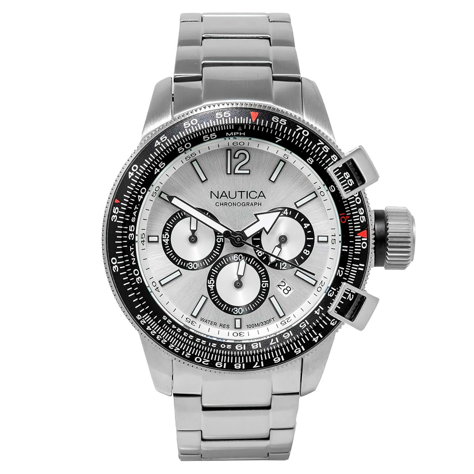 Reloj Nautica NAPBFCF04 Hombre Analogico Cuarzo con Correa de Acero inoxidable