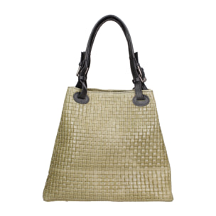 Borsa Shopper da donna In Vera pelle Made in Italy 32x29x17 cm