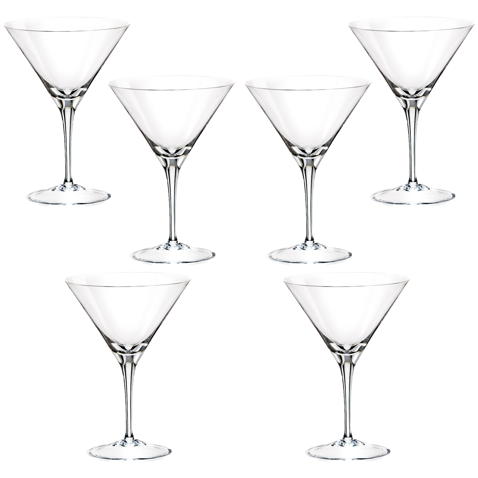 Set 6 copas coctel 35 cl cristal colección barware