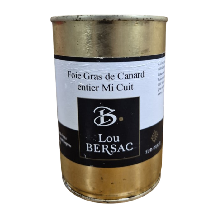 Bloc foie gras canard 30% morceaux boîte - 400g - France