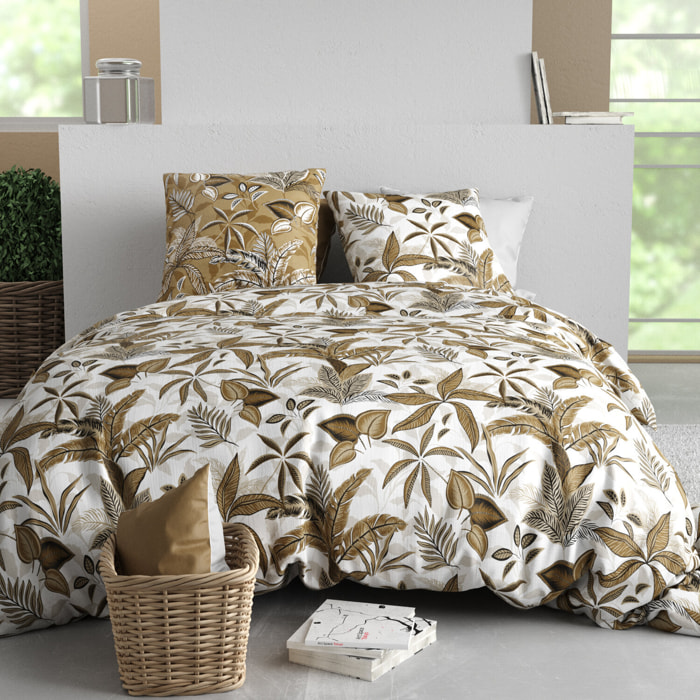 Parure housse de couette imprimé 100% coton - kahoni