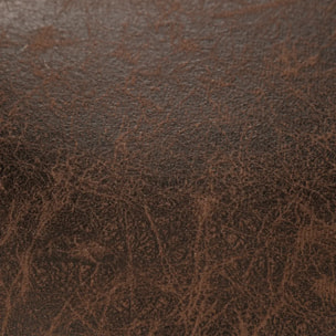 Pouf bidon "Joao" - métal et bois - noir