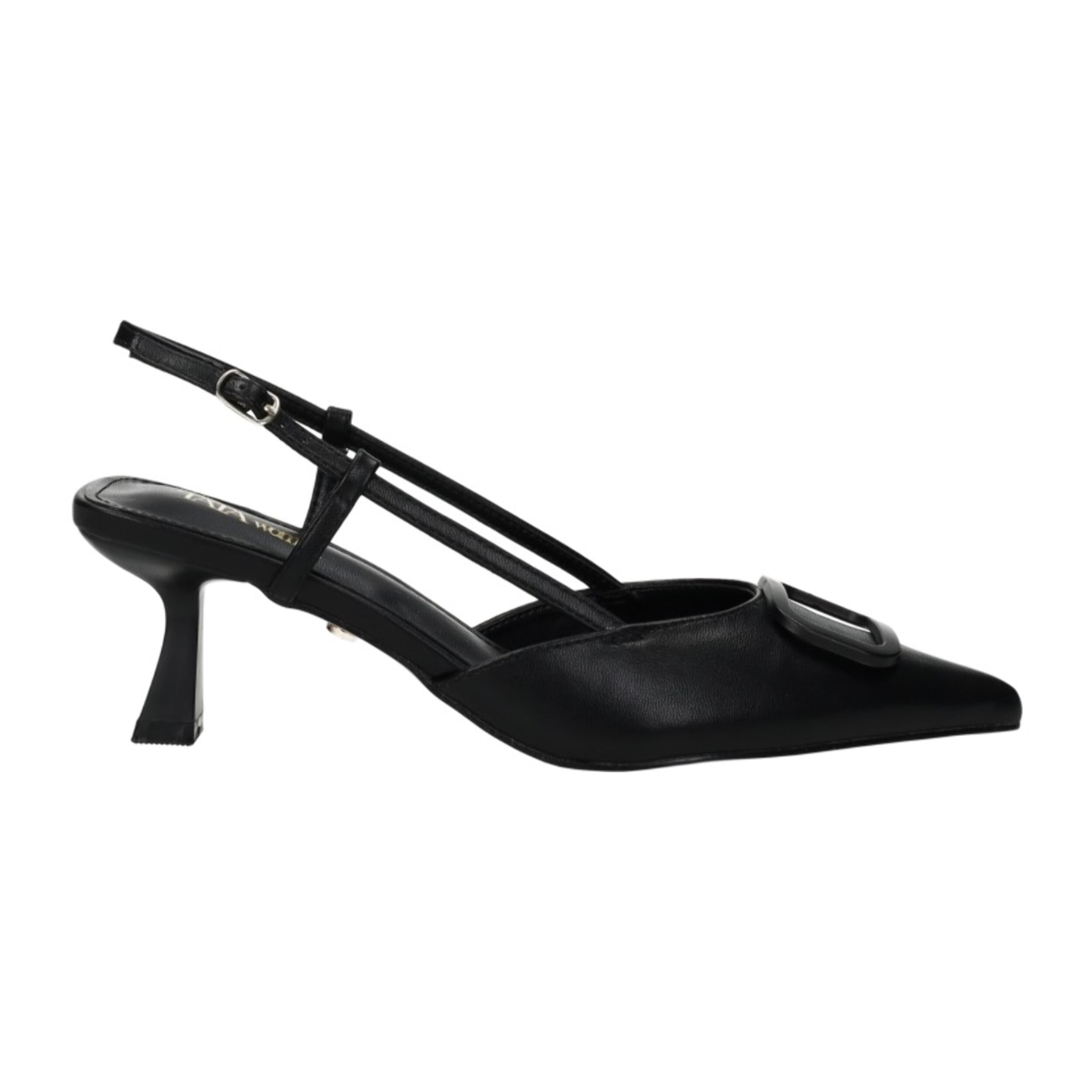 Décolleté sling back Donna Tata Italia Nero