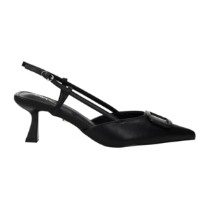 Décolleté sling back Donna Tata Italia Nero