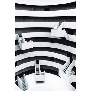 Tableau architecture escalier suspendu  Toile imprimée