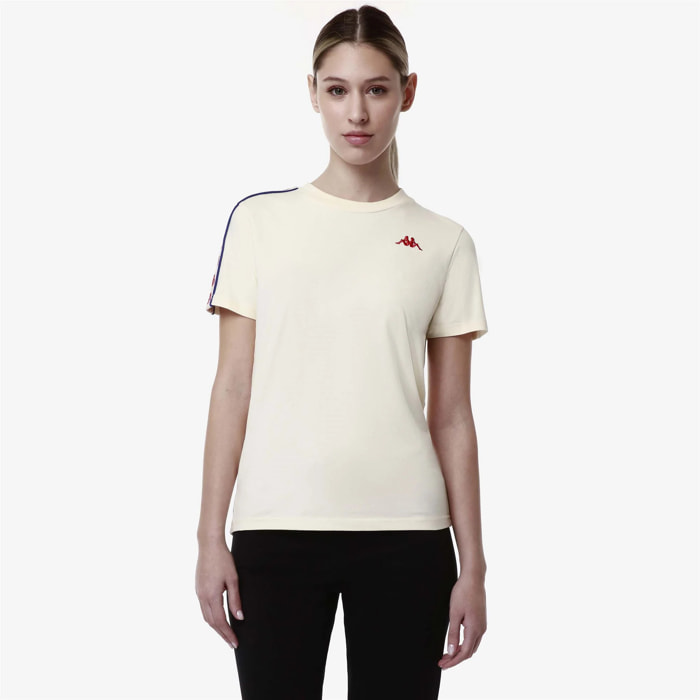 Kappa - Camisetas y tops Mujer Blanco - 222 BANDA LUISE