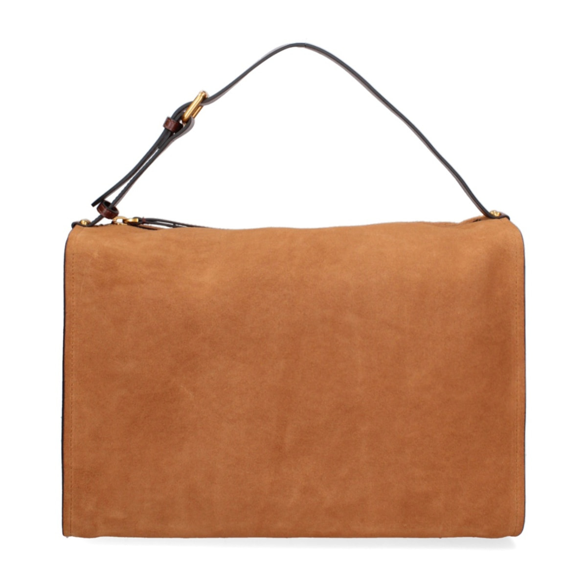 Borsa a spalla da donna Made in Italy - Modello Cielia Pro - Pelle scamosciata - 35.0 x 23.0 x 14.0 cm