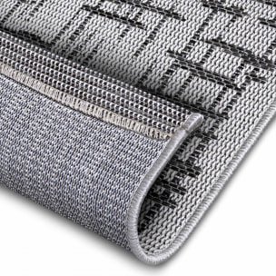 Tapis exterieur kilim géométrique, tissé, laik idéal extérieur