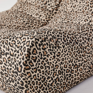 Chauffeuse tissu léopard 1 place SOKOL