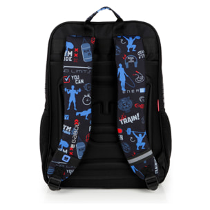 Mochila adaptable a carro Gabol TRAINING negra y resistente al agua