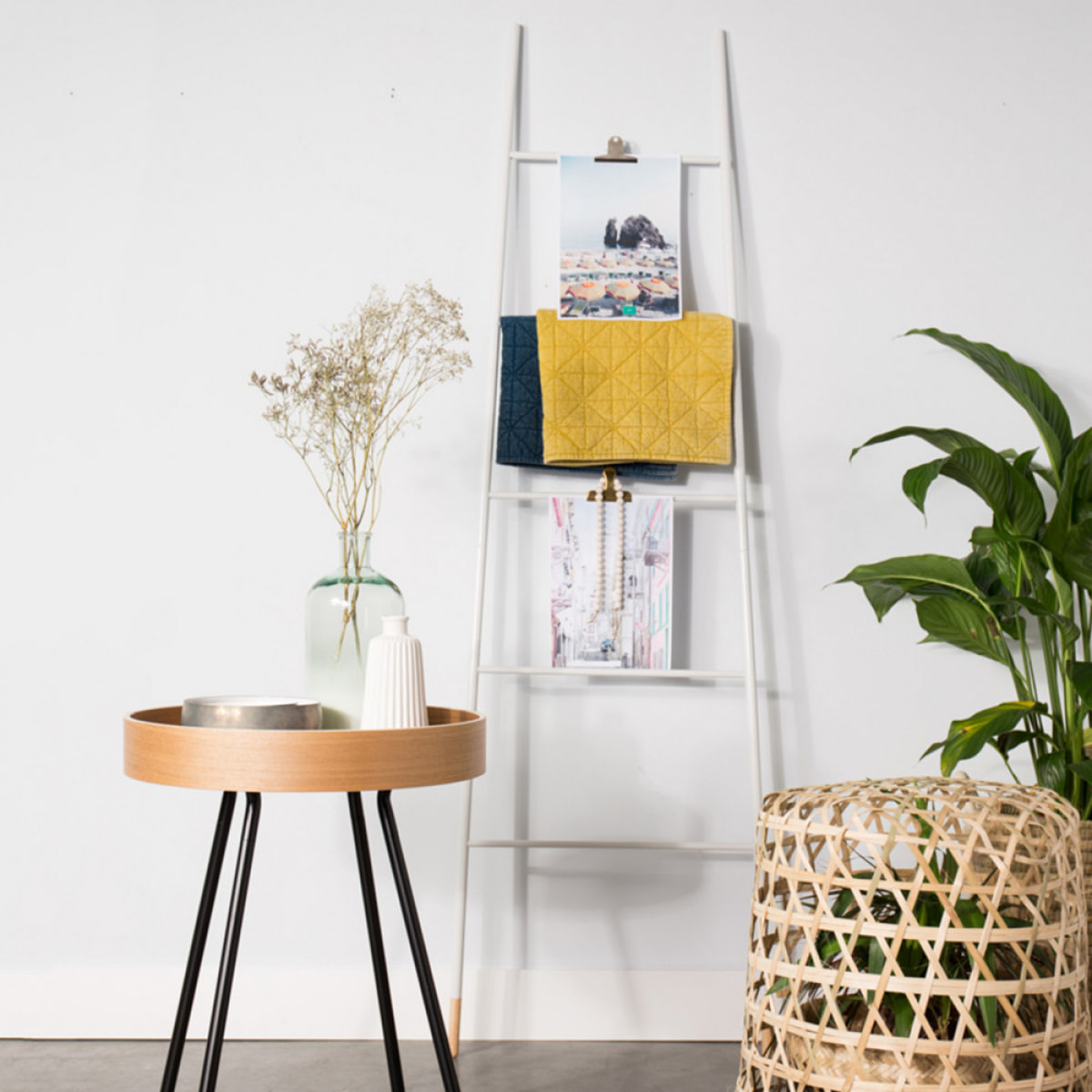 Ladder Rack - Porte-manteaux / magazines : Couleur - Blanc.