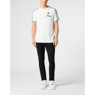 PHILIPP PLEIN Piquet Round Neck T-Shirt Plein Tennis