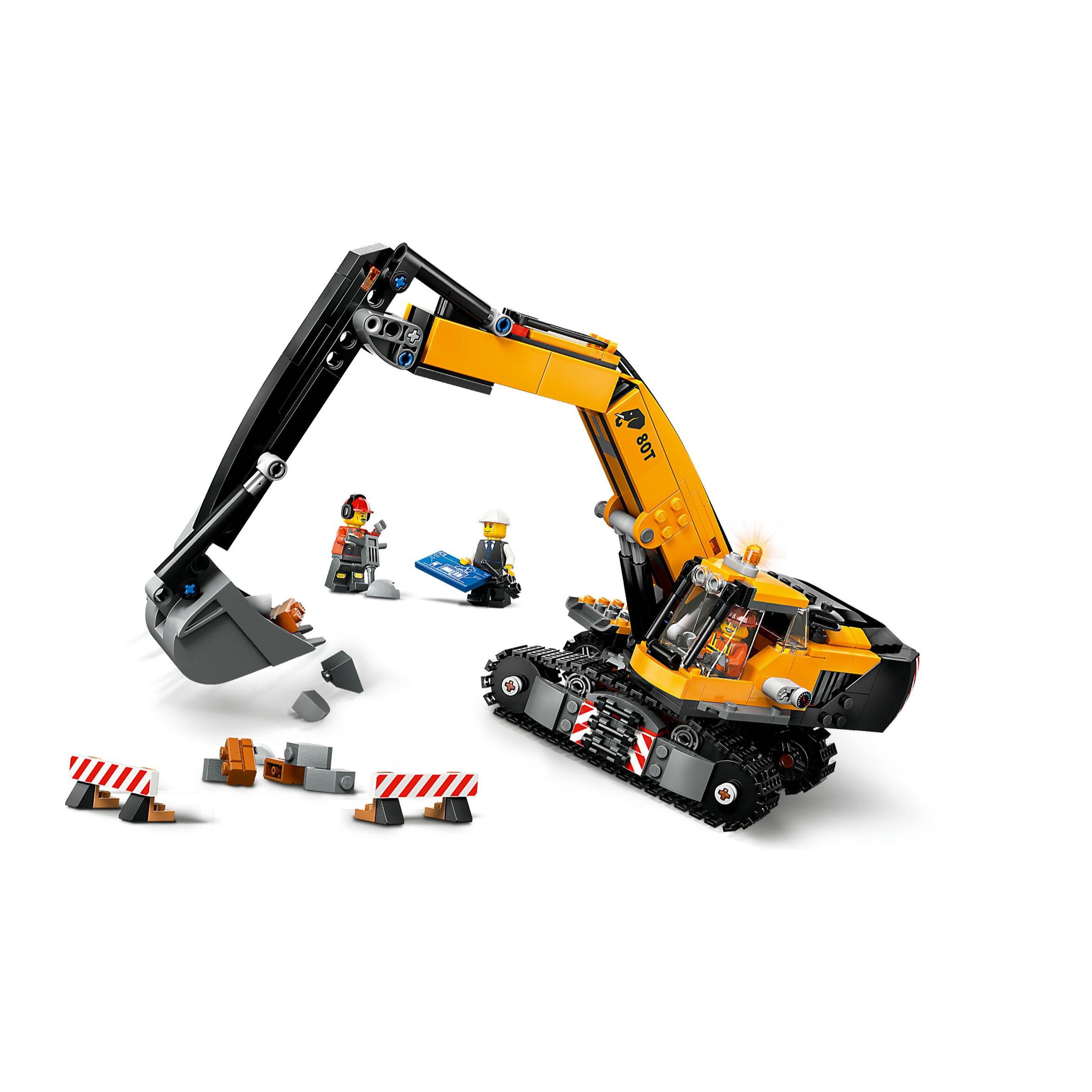 LEGO CITY 60420 - ESCAVATORE DA CANTIERE GIALLO