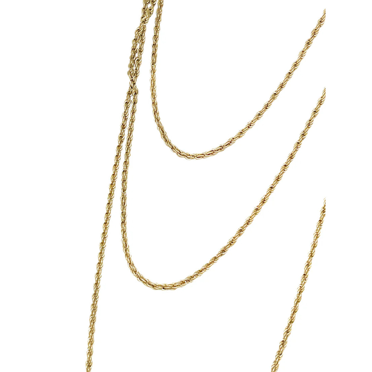 Collar largo Trnity latón dorado chapado