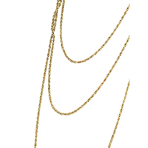 Collar largo Trnity latón dorado chapado