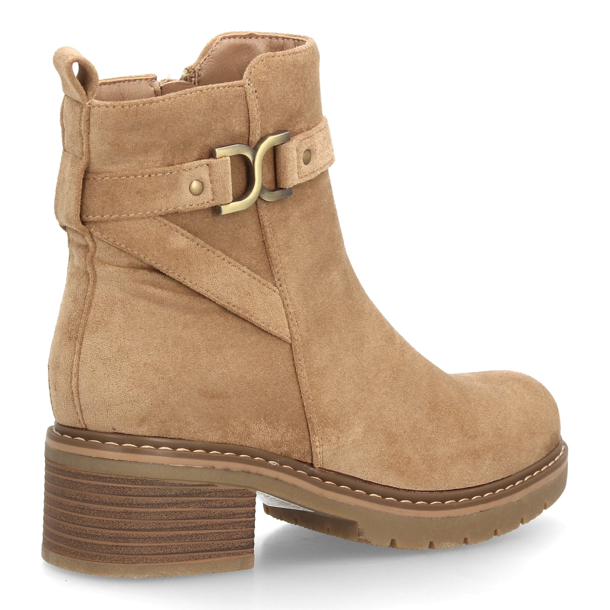 Botines para mujer con detalle metálico decorativo