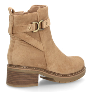 Botines para mujer con detalle metálico decorativo