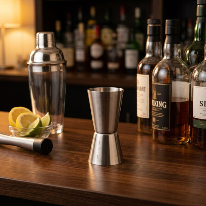 Doseur alcool pour cocktail 5 cl et 3 cl en inox FM Professional Boissons