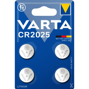 Varta - Pack de 3 - Pile électronique CR2025 blister de 4