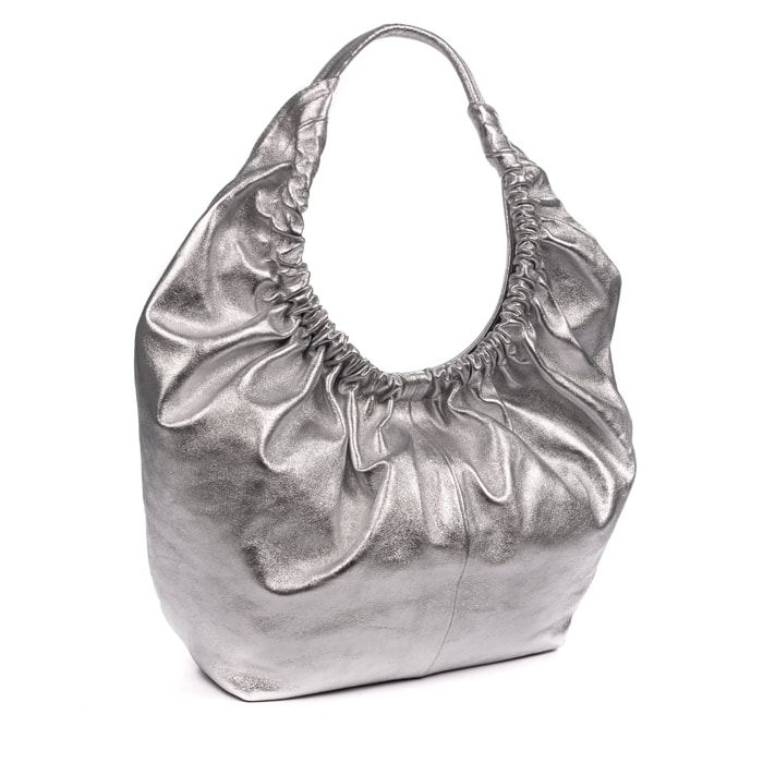 Arzignano bolso de hombro piel auténtica laminada asa grande acolchada